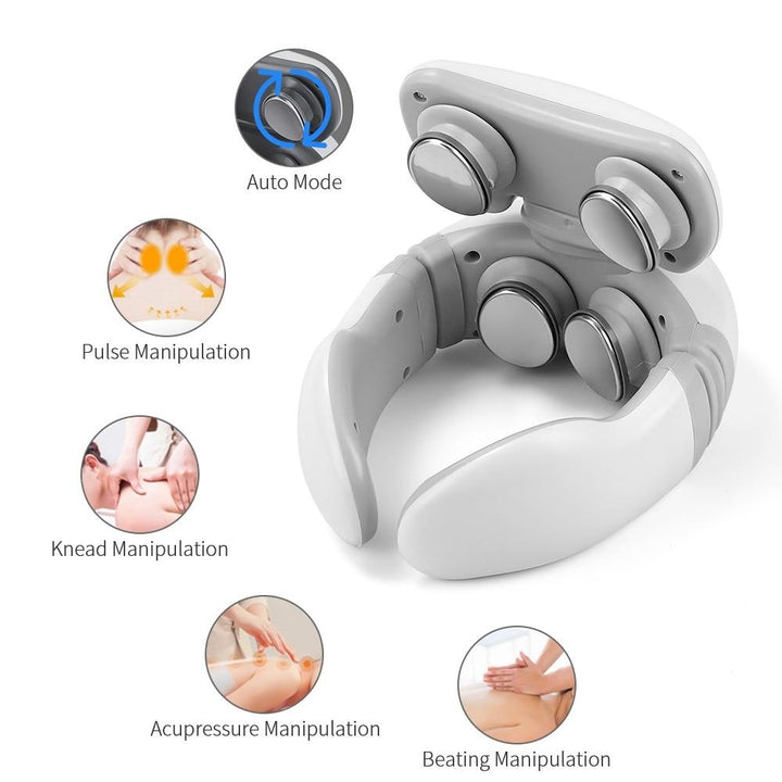 4D Masajeador de cuello con Control Remoto: Tu Aliado Contra el Dolor de Cuello