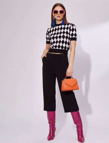 Top de punto con rejilla de diamantes Williamsburg - BYMANYC ® New York