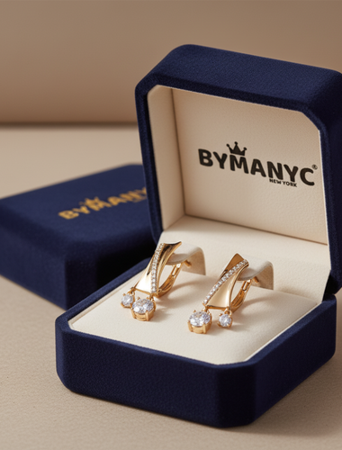 Pendientes geométricos colgantes brillantes SOHO BYMANYC ® New York