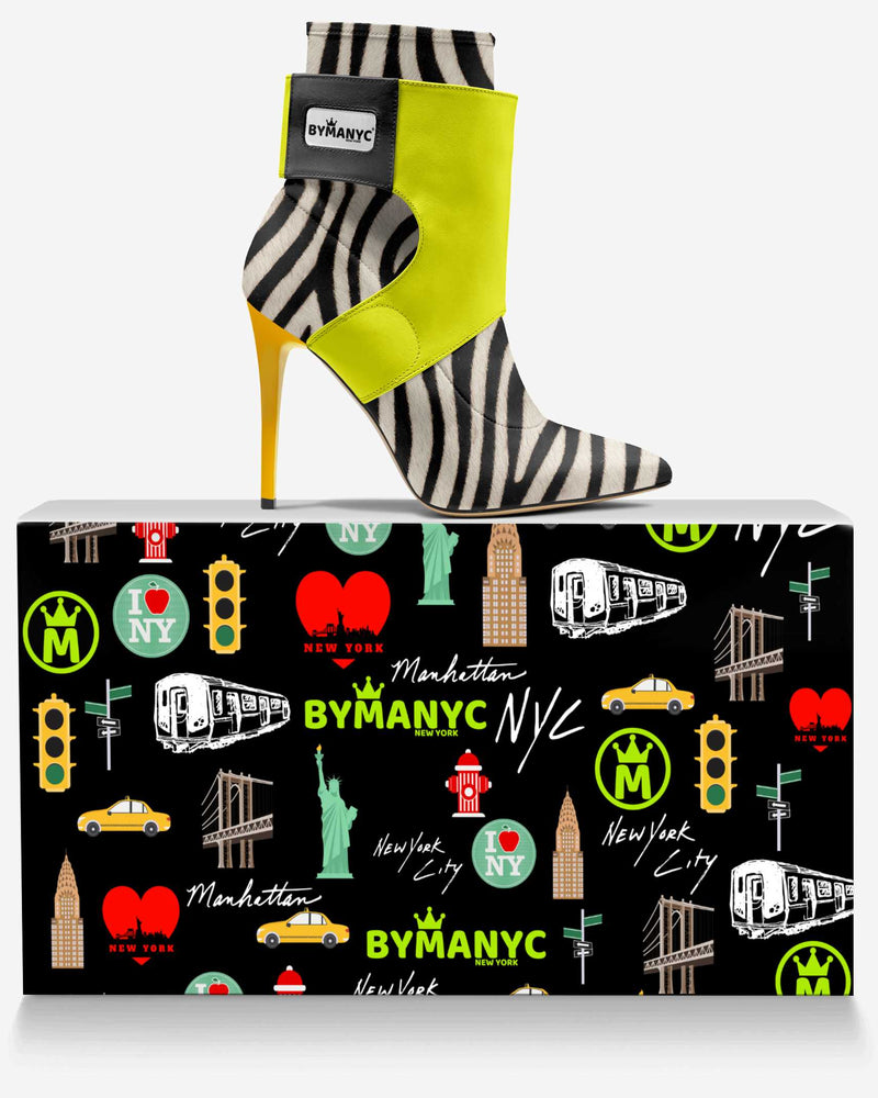 Limited Edition Vegan Stiletto Boots BYMANYC ® New York Futurista Noir-2