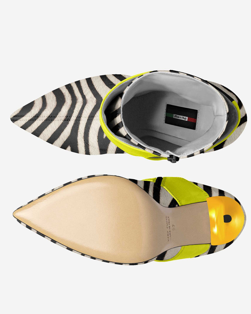 Limited Edition Vegan Stiletto Boots BYMANYC ® New York Futurista Noir-4