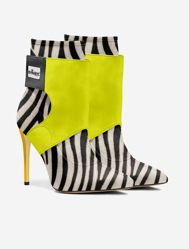 Limited Edition Vegan Stiletto Boots BYMANYC ® New York Futurista Noir-0