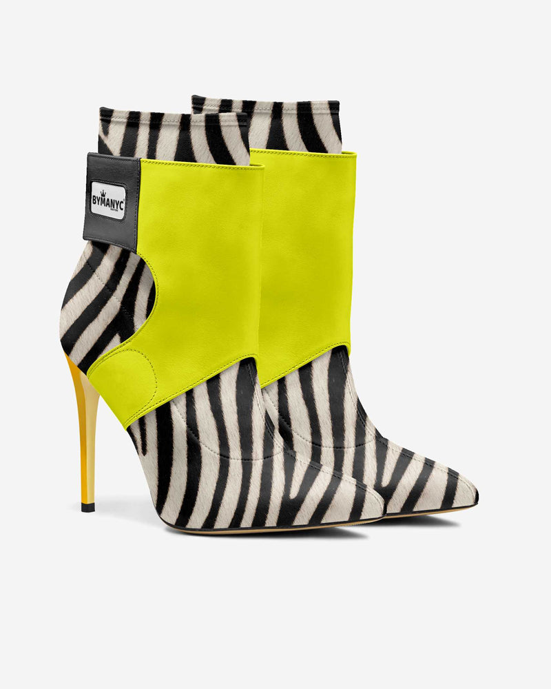 Limited Edition Vegan Stiletto Boots BYMANYC ® New York Futurista Noir-0