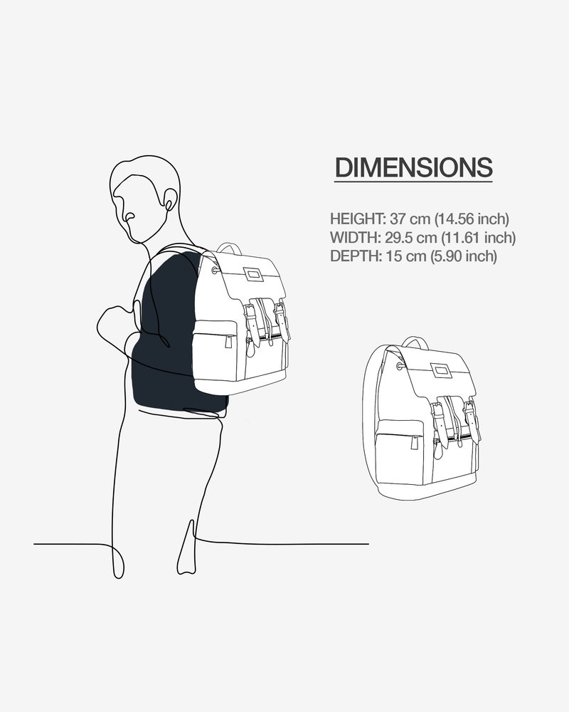 Luxury Vegan Backpack ZEBRA GOLD EDGE – BYMANYC ® New York-4