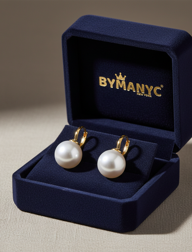 Pearl Drop Earrings Classic Pearl Drop SOHO | BYMANYC ® New York-0