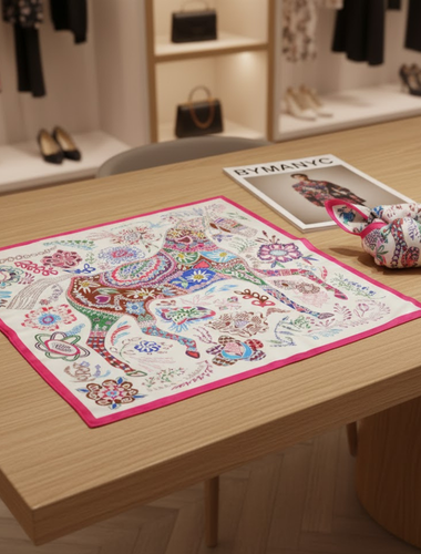 Scarf FLORA EQUINE DELIGHT Metropolitan Collection BYMANYC ® New York-0