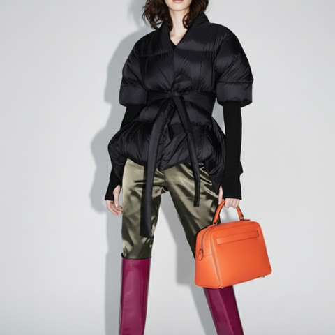 Tribeca Pleated Puffer Jacket BYMANYC ® New York-0