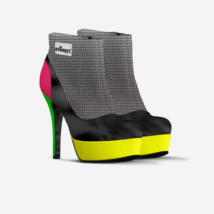 Vegan Ankle Boot Platform BYMANYC® New York Fierce Black-3