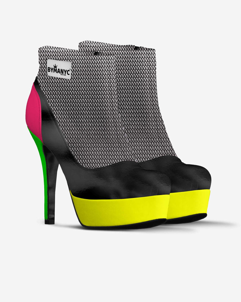 Vegan Ankle Boot Platform BYMANYC® New York Fierce Black-3