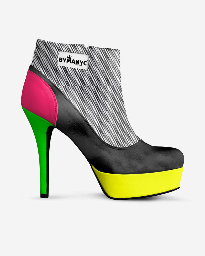 Vegan Ankle Boot Platform BYMANYC® New York Fierce Black-0