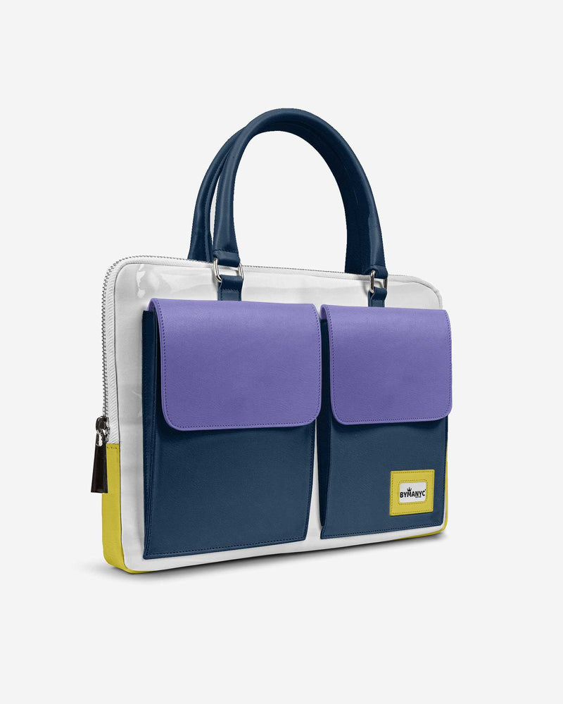 Vegan Designer Luxury Double Pocket Bag 16” | BYMANYC ® New York Elegant Edition-1