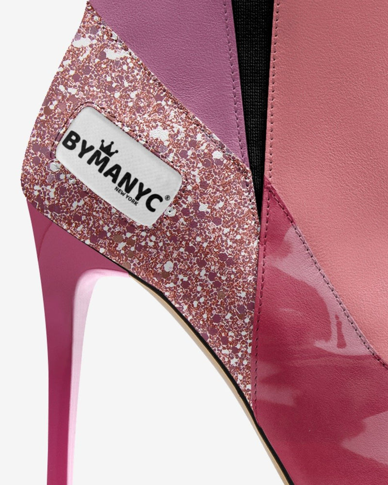 Vegan Heeled Shoe Women BYMANYC ® New York Tribeca Blush Twist-1