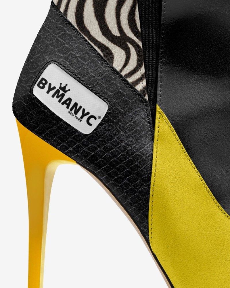 Vegan High Heel Women BYMANYC ® New York Tribeca Yellow Surge-2
