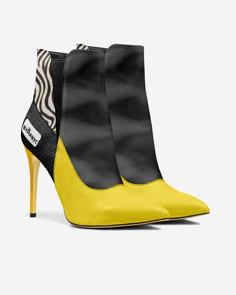 Vegan High Heel Women BYMANYC ® New York Tribeca Yellow Surge-1