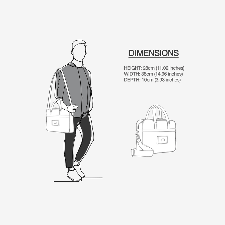 Vegan Executive Urban Work Bag 16” | BYMANYC ® New York Premium Collection-3