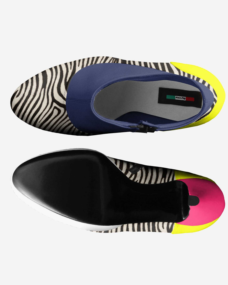 Vegan Platform Ankle Boots BYMANYC ® New York Bold Black-3