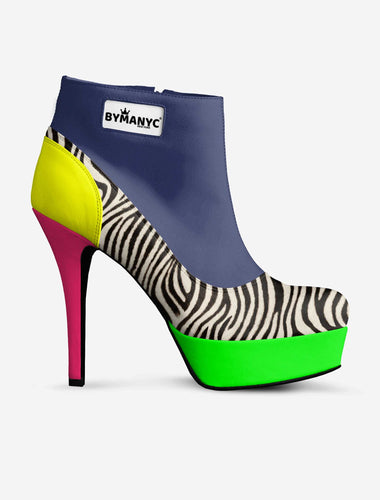 Vegan Platform Ankle Boots BYMANYC ® New York Bold Black-0