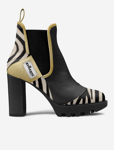 Bota de diseño elástica vegana Urban Black BYMANYC ® Nueva York
