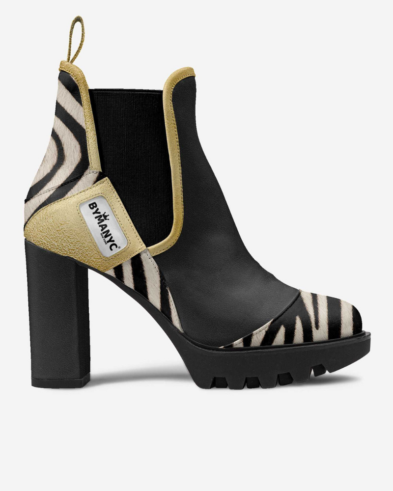 Bota de diseño elástica vegana Urban Black BYMANYC ® Nueva York