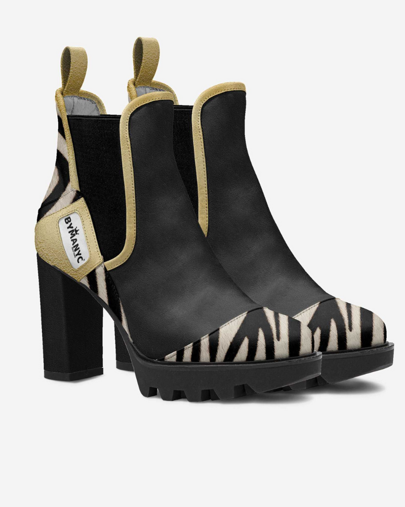 Bota de diseño elástica vegana Urban Black BYMANYC ® Nueva York