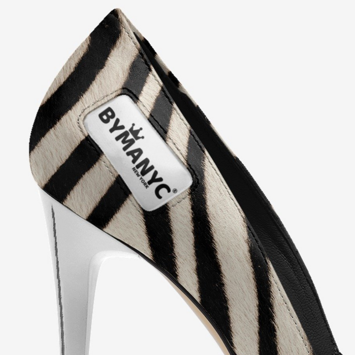 Vegan Women’s Stiletto Shoe BYMANYC ® New York – HARLEM Noir Luxe-2