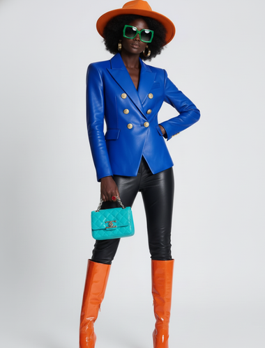 Chaqueta ejecutiva cuero vegano Wall Street BYMANYC ® New York