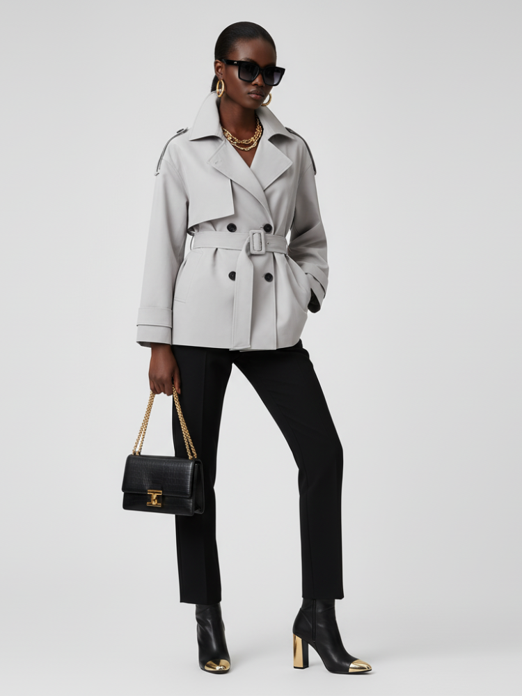 Chaqueta corta tipo gabardina DUMBO ECO FASHION BYMANYC ® New York