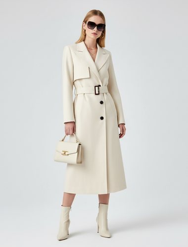 Women's Long Trench Coat FINANCIAL DISTRICT ECO COUTURE BYMANYC ® New York-0