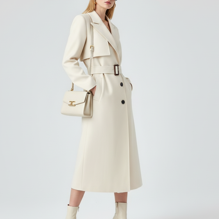 Women's Long Trench Coat FINANCIAL DISTRICT ECO COUTURE BYMANYC ® New York-1