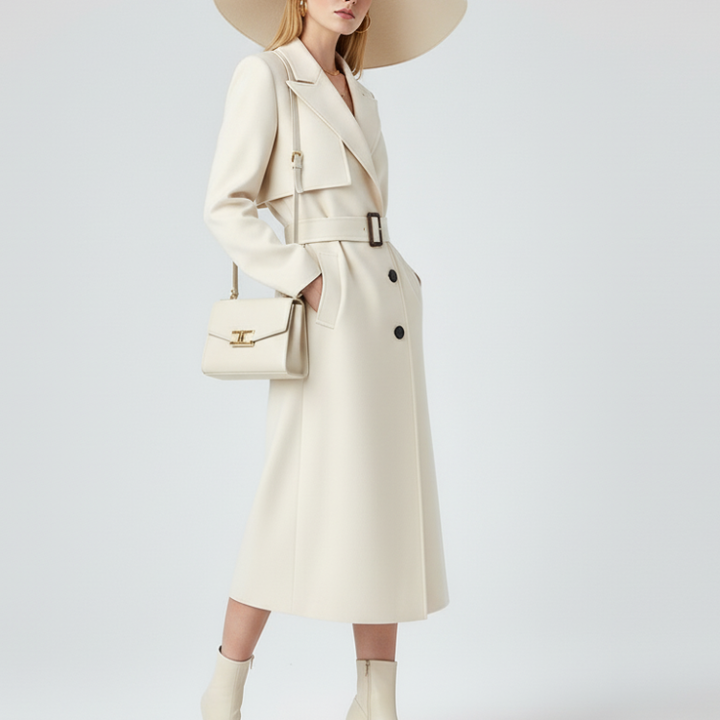 Women's Long Trench Coat FINANCIAL DISTRICT ECO COUTURE BYMANYC ® New York-2