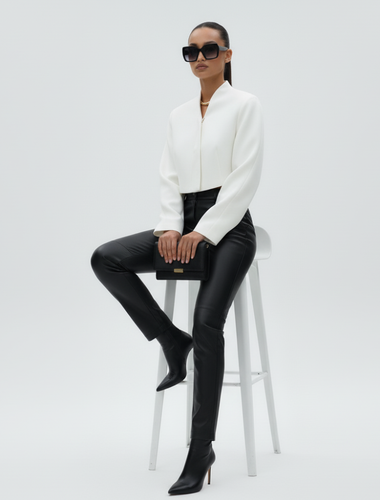 Chaqueta corta blanca mujer MIDTOWN BYMANYC ® New York