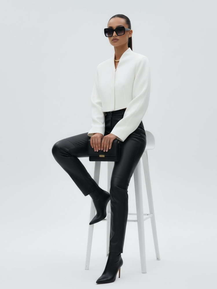 Chaqueta corta blanca mujer MIDTOWN BYMANYC ® New York